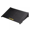 Rampa para palé de control de derrames EcoPolyBlend de 4 tambores cuadrados