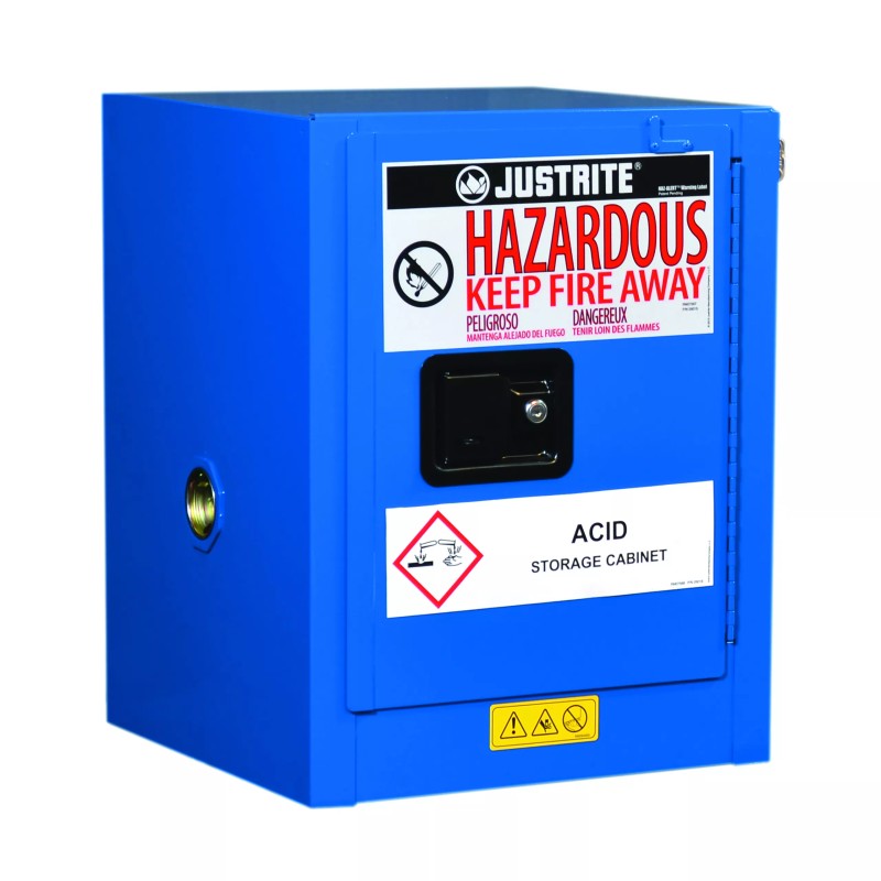 Armarios de seguridad sobre mesa revestidos para materiales peligrosos ChemCor®